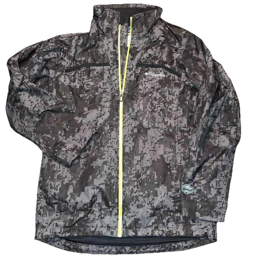 Columbia Jacket Small Black Coat with No Hood And Fleece Liner Medium Omni TECH